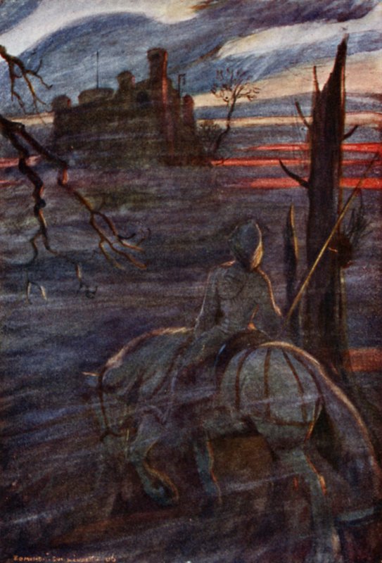 Robert Browning: "Childe Roland til det mørke tårnet kom" av Edmund Joseph Sullivan
