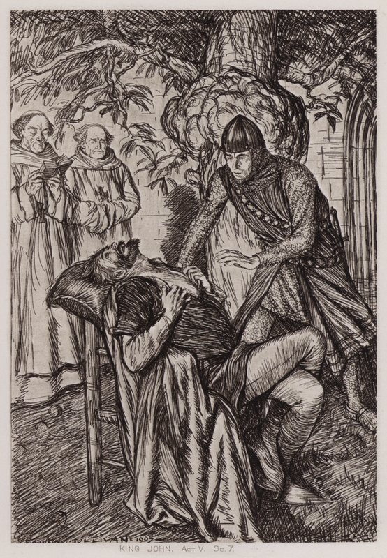 The Life and Death of King John, Act V, Sc 7 (litho) av Edmund Joseph Sullivan