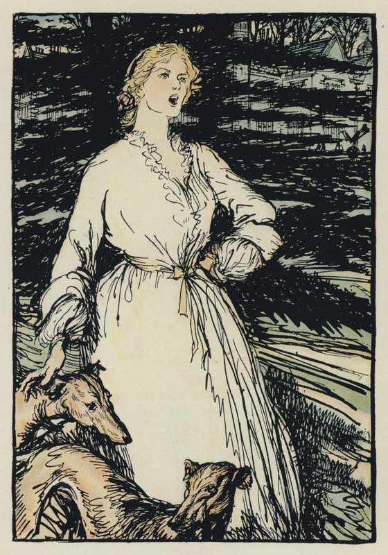 Illustrasjon for Tennysons Maud av Edmund Joseph after Sullivan