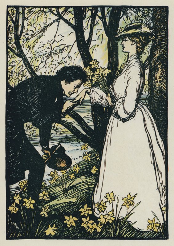 Illustrasjon for Tennysons Maud av Edmund Joseph after Sullivan