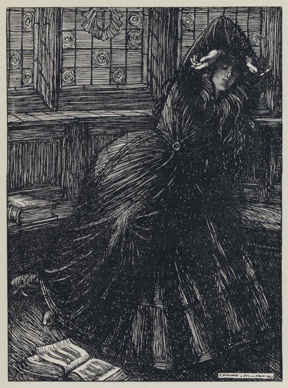 Tennyson, illustrasjon for A Dream of Fair Women and Other Poems av Edmund Joseph after Sullivan