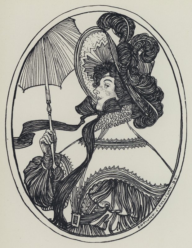 Tennyson, illustrasjon for A Dream of Fair Women and Other Poems av Edmund Joseph after Sullivan