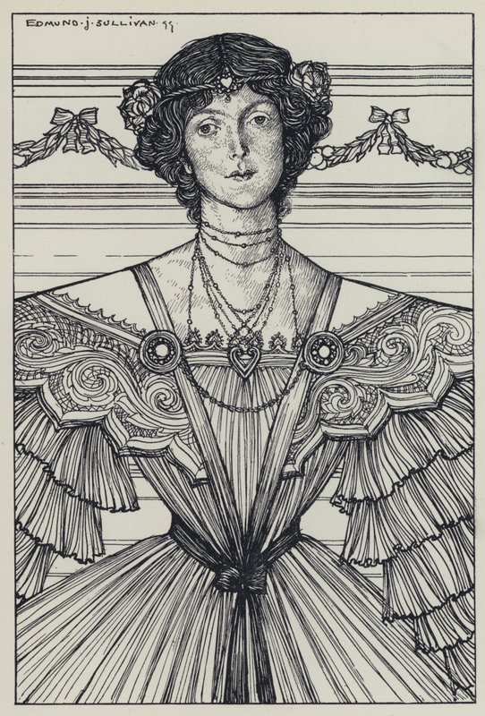 Tennyson, illustrasjon for A Dream of Fair Women and Other Poems av Edmund Joseph after Sullivan