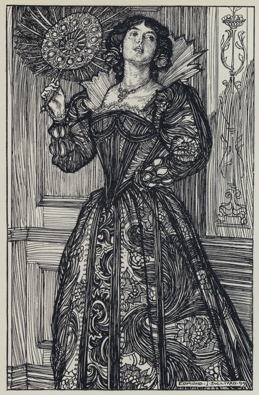 Tennyson, illustrasjon for A Dream of Fair Women and Other Poems av Edmund Joseph after Sullivan