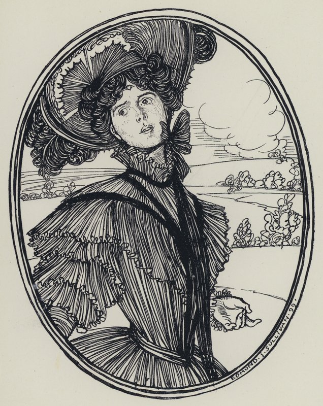 Tennyson, illustrasjon for A Dream of Fair Women and Other Poems av Edmund Joseph after Sullivan