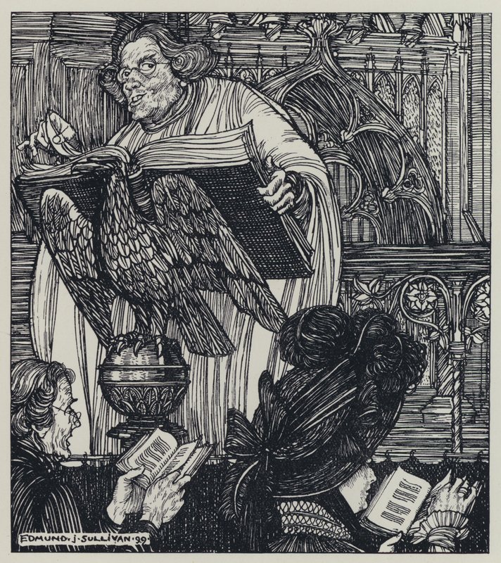 Tennyson, illustrasjon for A Dream of Fair Women and Other Poems av Edmund Joseph after Sullivan