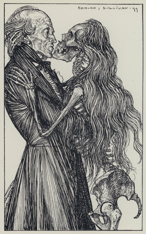 Tennyson, illustrasjon for A Dream of Fair Women and Other Poems av Edmund Joseph after Sullivan