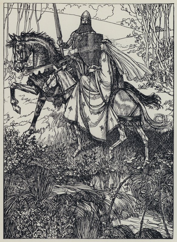 Tennyson, illustrasjon for A Dream of Fair Women and Other Poems av Edmund Joseph after Sullivan