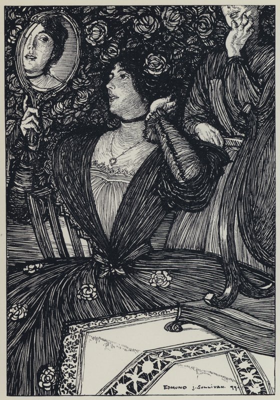 Tennyson, illustrasjon for A Dream of Fair Women and Other Poems av Edmund Joseph after Sullivan