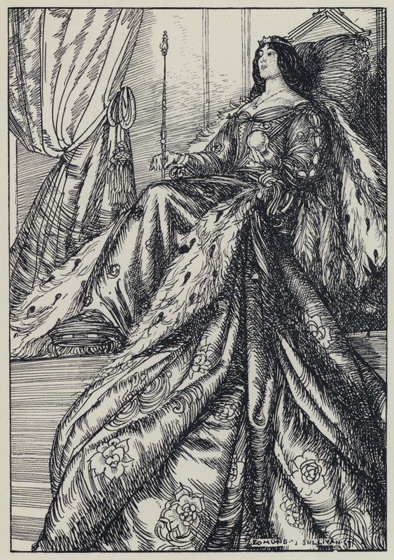 Tennyson, illustrasjon for A Dream of Fair Women and Other Poems av Edmund Joseph after Sullivan