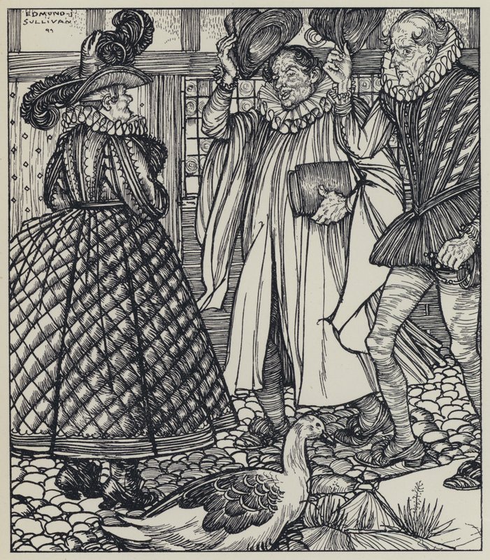 Tennyson, illustrasjon for A Dream of Fair Women and Other Poems av Edmund Joseph after Sullivan