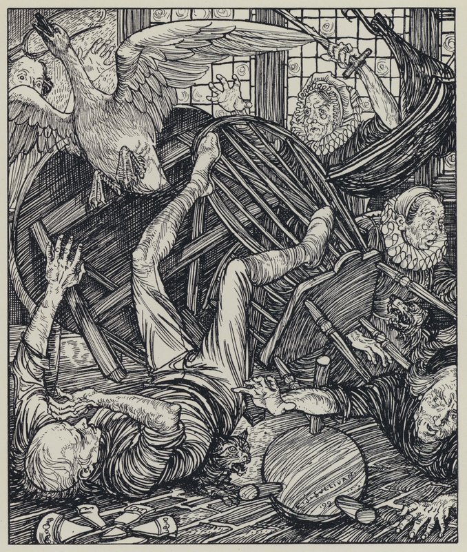 Tennyson, illustrasjon for A Dream of Fair Women and Other Poems av Edmund Joseph after Sullivan