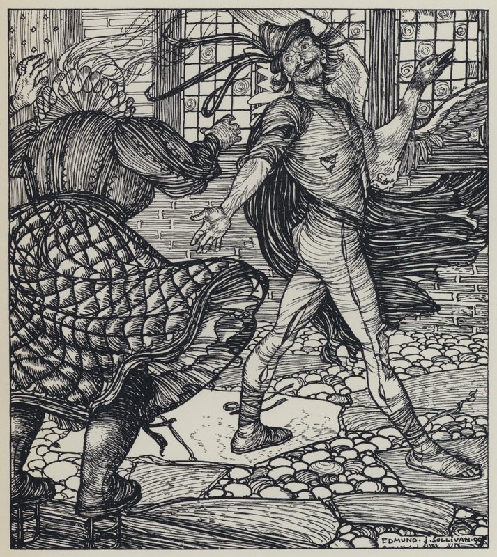 Tennyson, illustrasjon for A Dream of Fair Women and Other Poems av Edmund Joseph after Sullivan