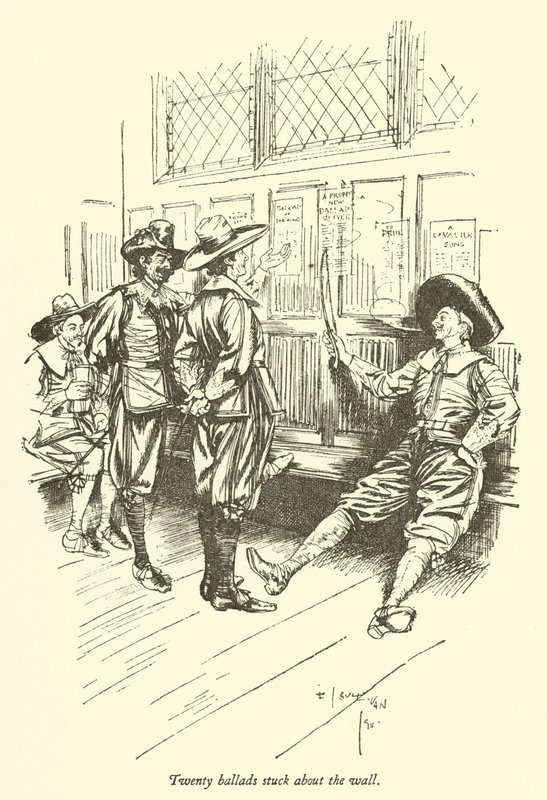 Tjue ballader klistret rundt veggen av Edmund Joseph after Sullivan