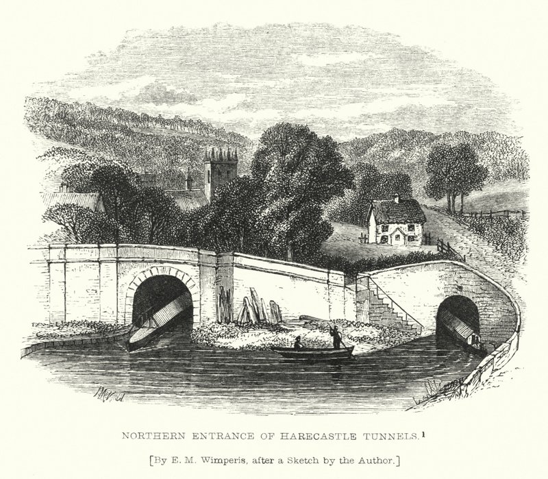 Den nordlige inngangen til Harecastle Tunnels (gravering) av Edmund Morison (after) Wimperis