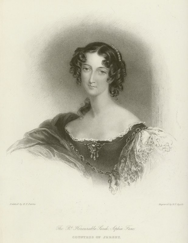 Den rette ærede Sarah Sophia Fane, grevinne av Jersey av Edmund Thomas Parris