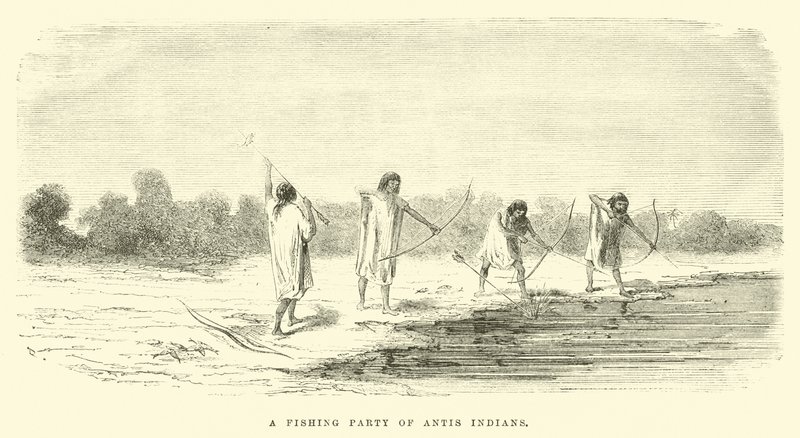 Et fiskefest av antisindianere av Edouard Riou