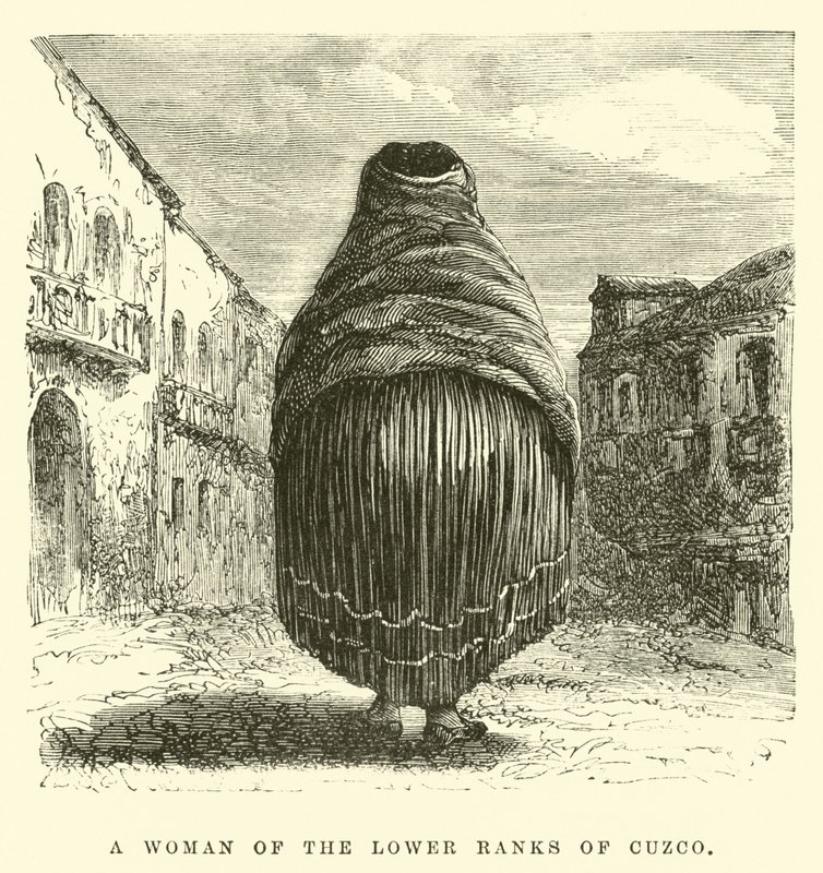 En kvinne i de lavere gradene i Cuzco av Edouard Riou