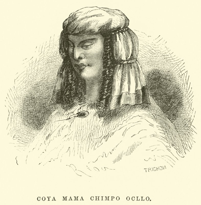 Coya Mama Chimpo Ocllo av Edouard Riou