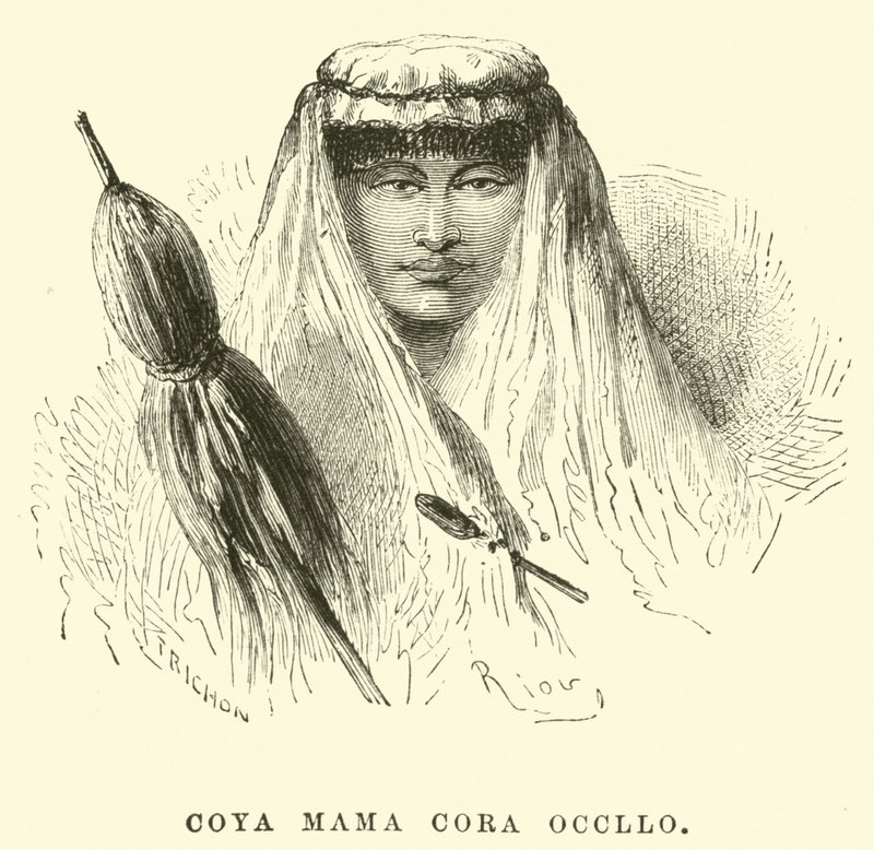 Coya Mama Cora Occllo av Edouard Riou