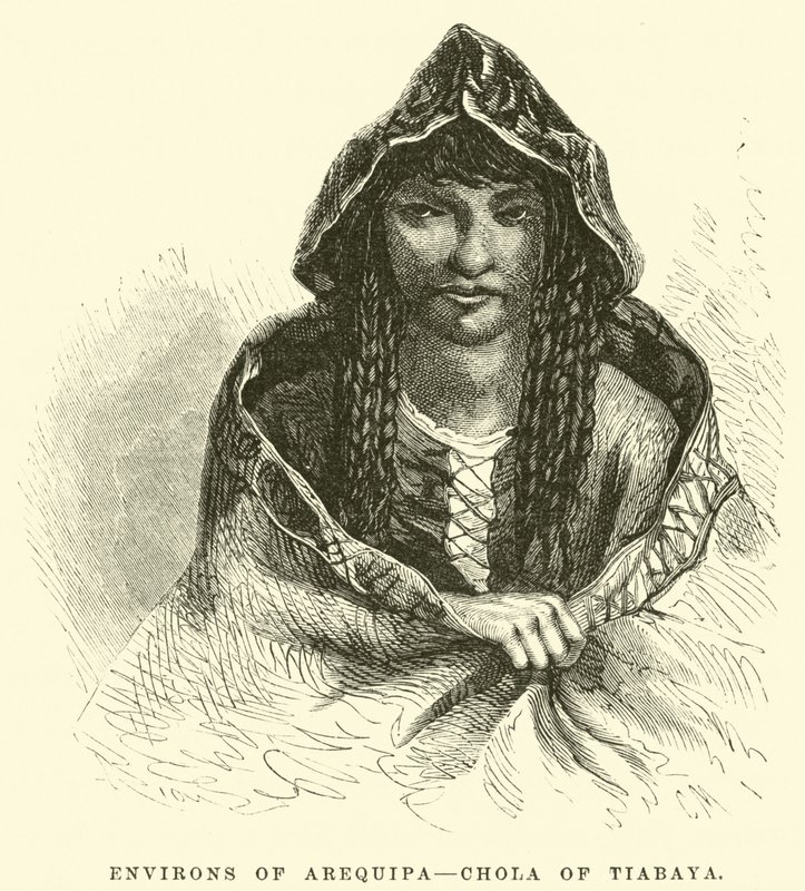Omgivelsene til Arequipa, Chola fra Tiabaya av Edouard Riou