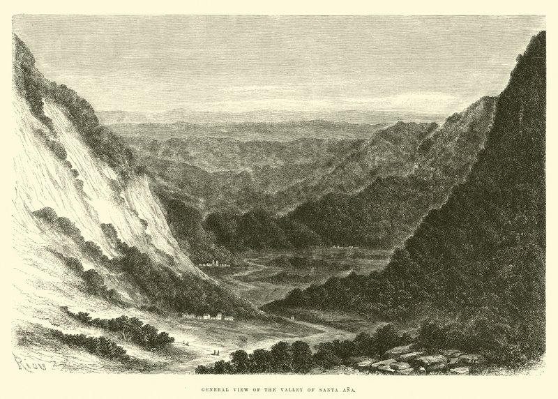 Generell utsikt over Santa Ana-dalen av Edouard Riou