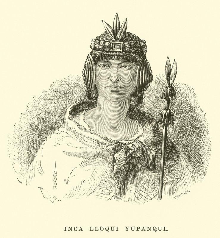Inca Lloque Yupanqui av Edouard Riou