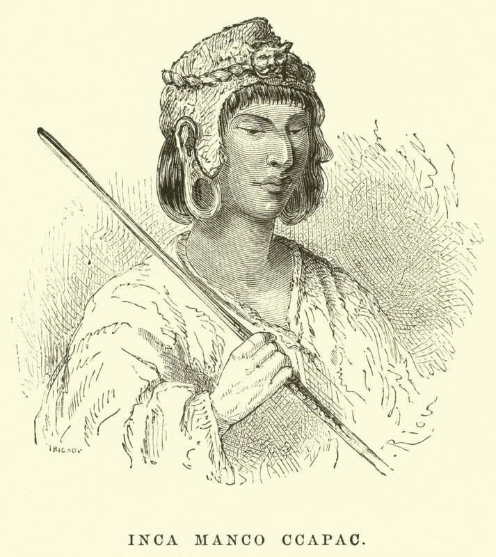 Inca Manco Capac av Edouard Riou