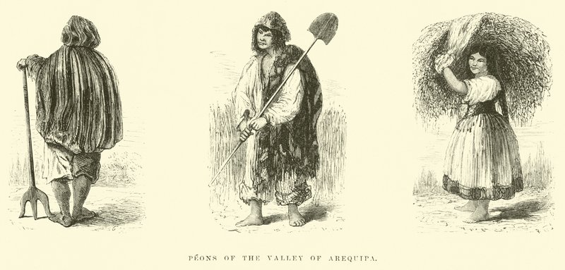 Peons of the Valley of Arequipa av Edouard Riou