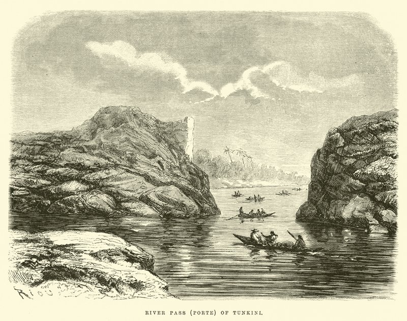 Elvepass (Porte) av Tunkini av Edouard Riou