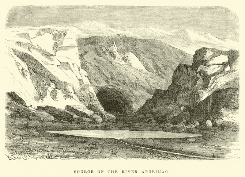 Kilden til elven Apurimac av Edouard Riou