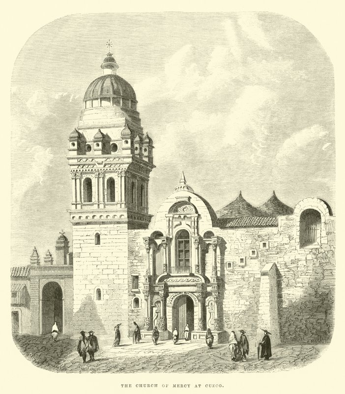 Barmhjertighetskirken i Cuzco av Edouard Riou