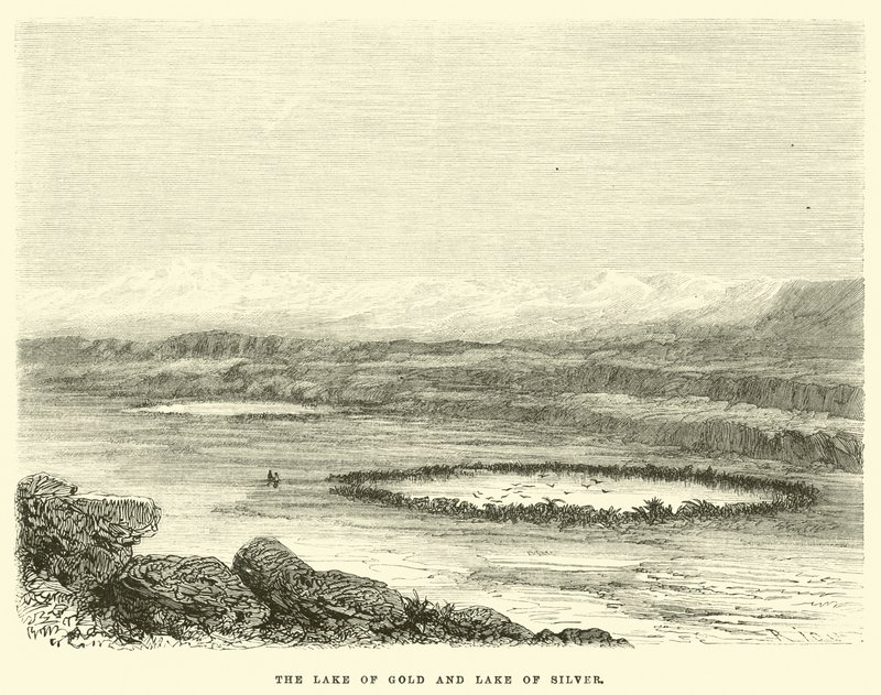 The Lake of Gold og Lake of Silver av Edouard Riou