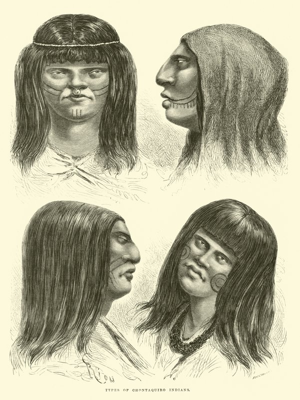 Typer Chontaquiro-indianere av Edouard Riou