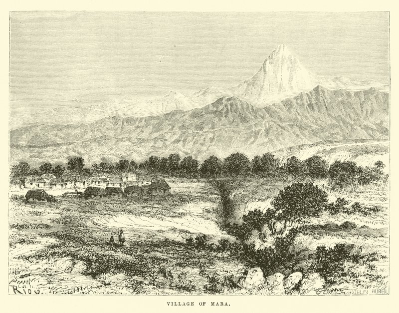 Landsbyen Mara av Edouard Riou