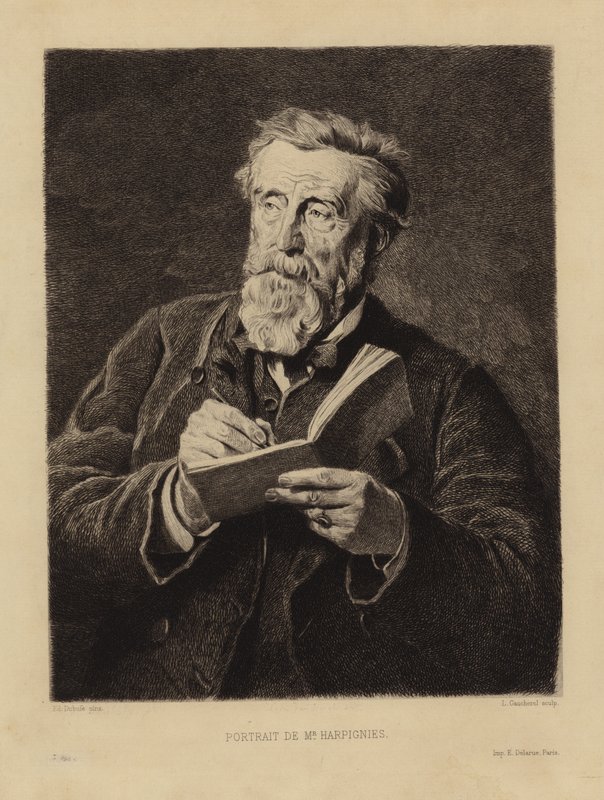 Portrett av Henri Harpignies av Edouard Louis Dubufe