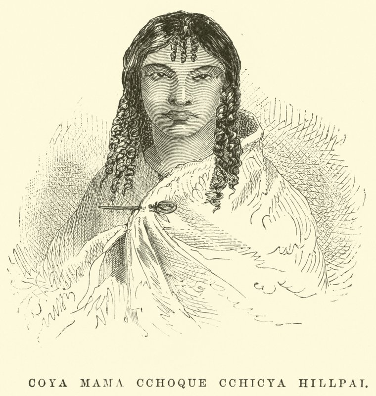 Coya Mama Cchoque Cchicya Hillpai av Edouard Riou