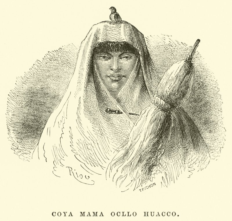 Coya Mama Ocllo Huacco av Edouard Riou