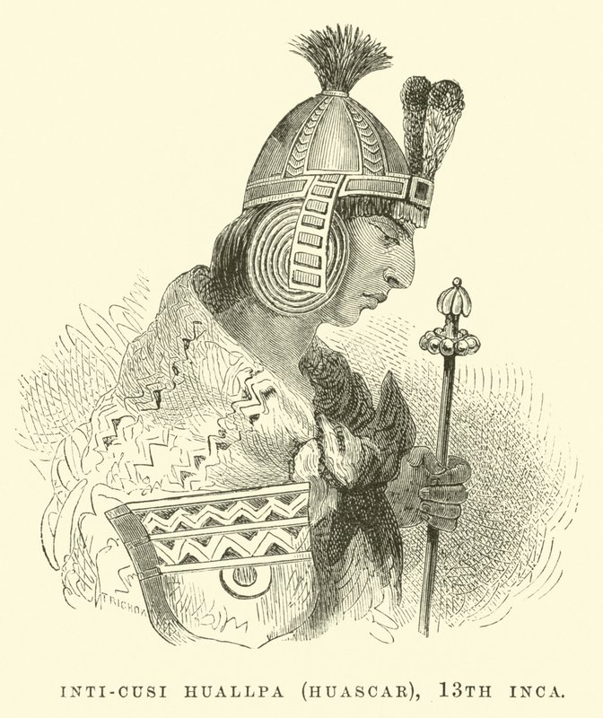 Inti-Cusi Huallpa (Huascar), 13. Inca av Edouard Riou