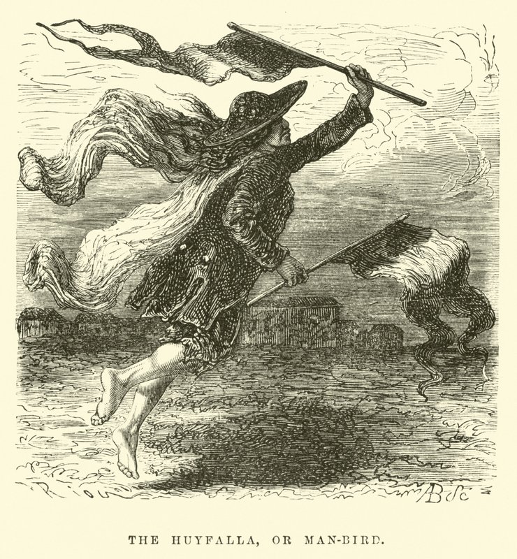 Huyfalla, eller menneskefugl av Edouard Riou