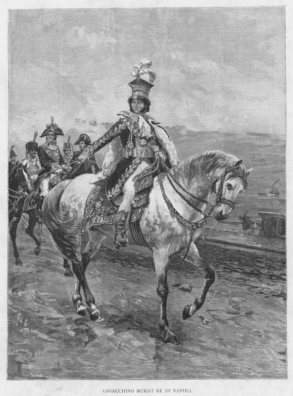 Joachim Murat, kongen av Napoli (gravering) av Edouardo Matania