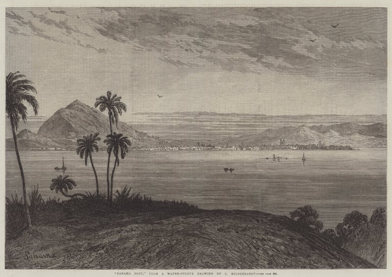Panama havn av Eduard Hildebrandt