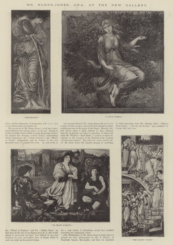 Mr Burne-Jones, ARA, ved New Gallery av Edward Burne Jones