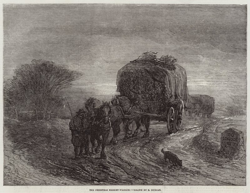 Julemarkedsvognen av Edward Duncan