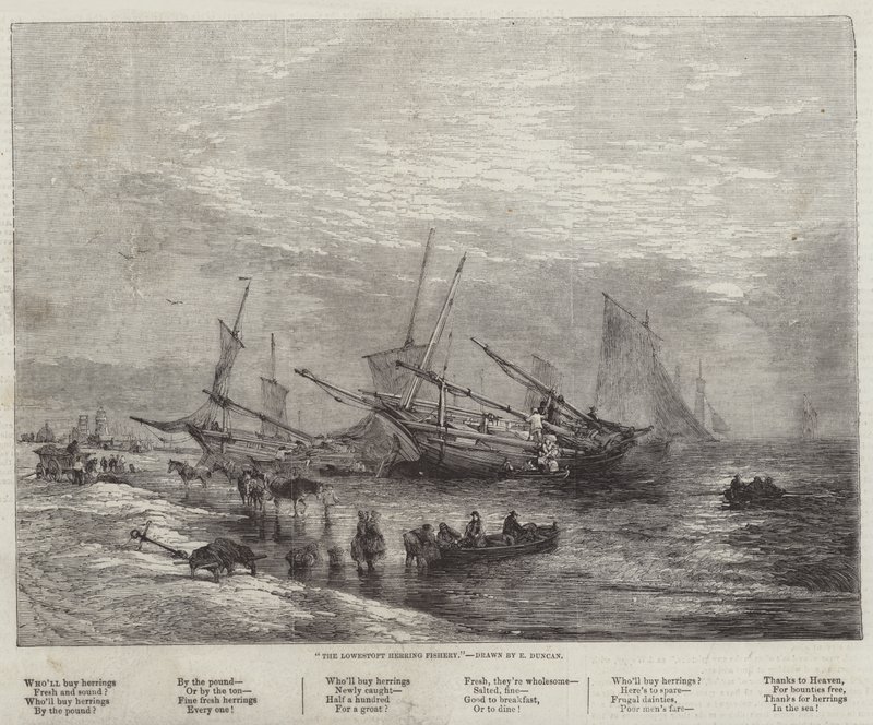 Lowestoft-sildfisket av Edward Duncan