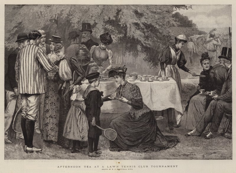 Ettermiddagste på en Lawn Tennis Club-turnering av Edward Frederick Brewtnall