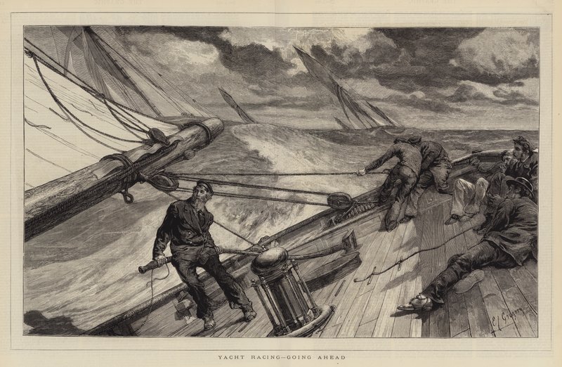 Yacht Racing, Going Ahead av Edward John Gregory