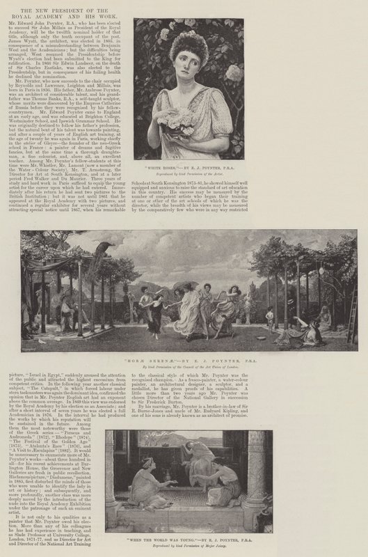 Den nye presidenten for Royal Academy og hans arbeid av Edward John Poynter