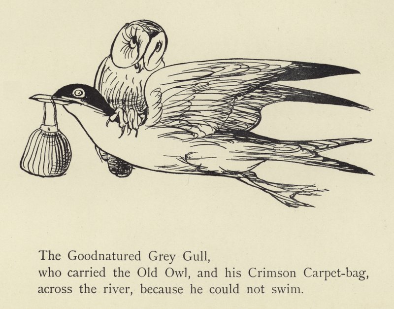 Den godmodige gråmåken av Edward Lear