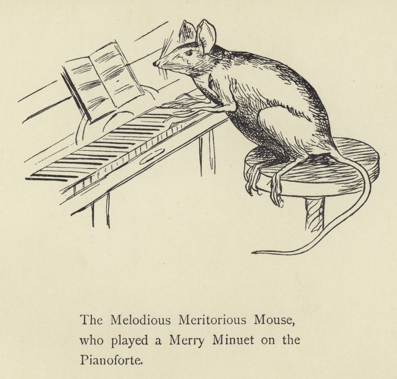 Den melodiøse meriterende musen av Edward Lear